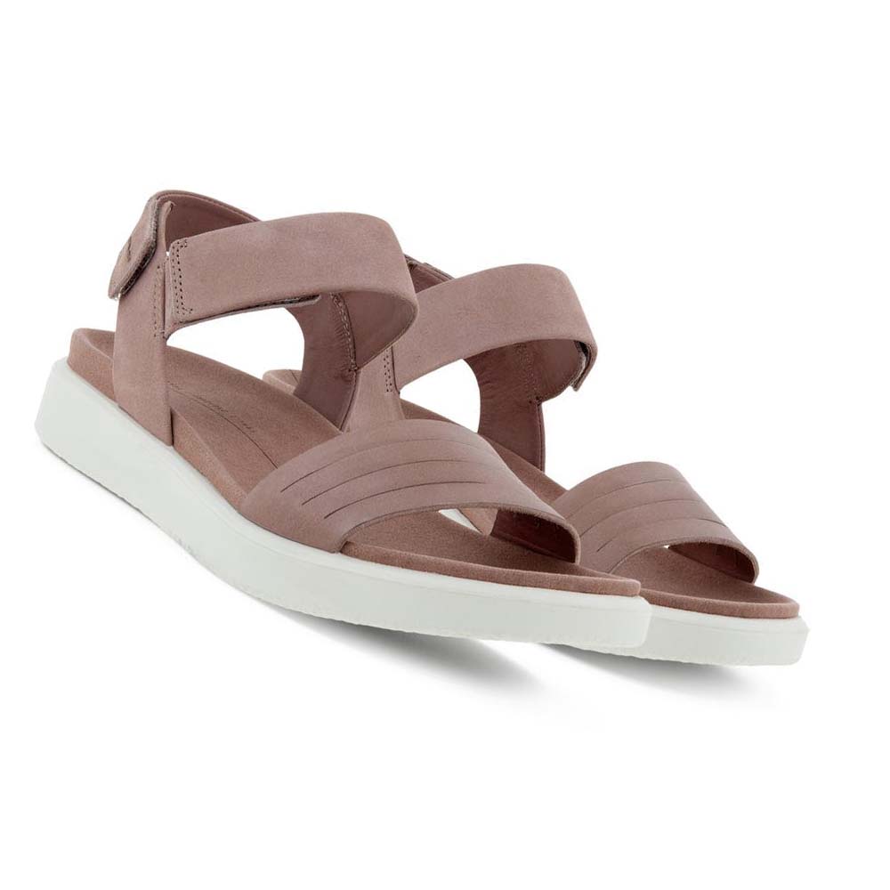 Ecco Flowt Platta Sandaler Dam Rosa | SE 180GSO